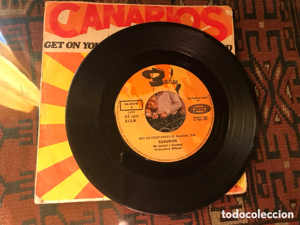 Discos de vinilo: Canarios. Get on your knees. Trying so hard - Foto 3