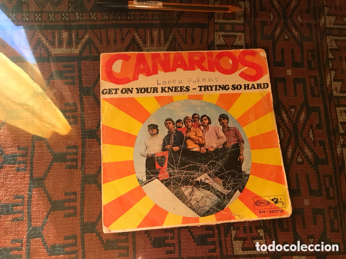 Discos de vinilo: Canarios. Get on your knees. Trying so hard - Foto 1