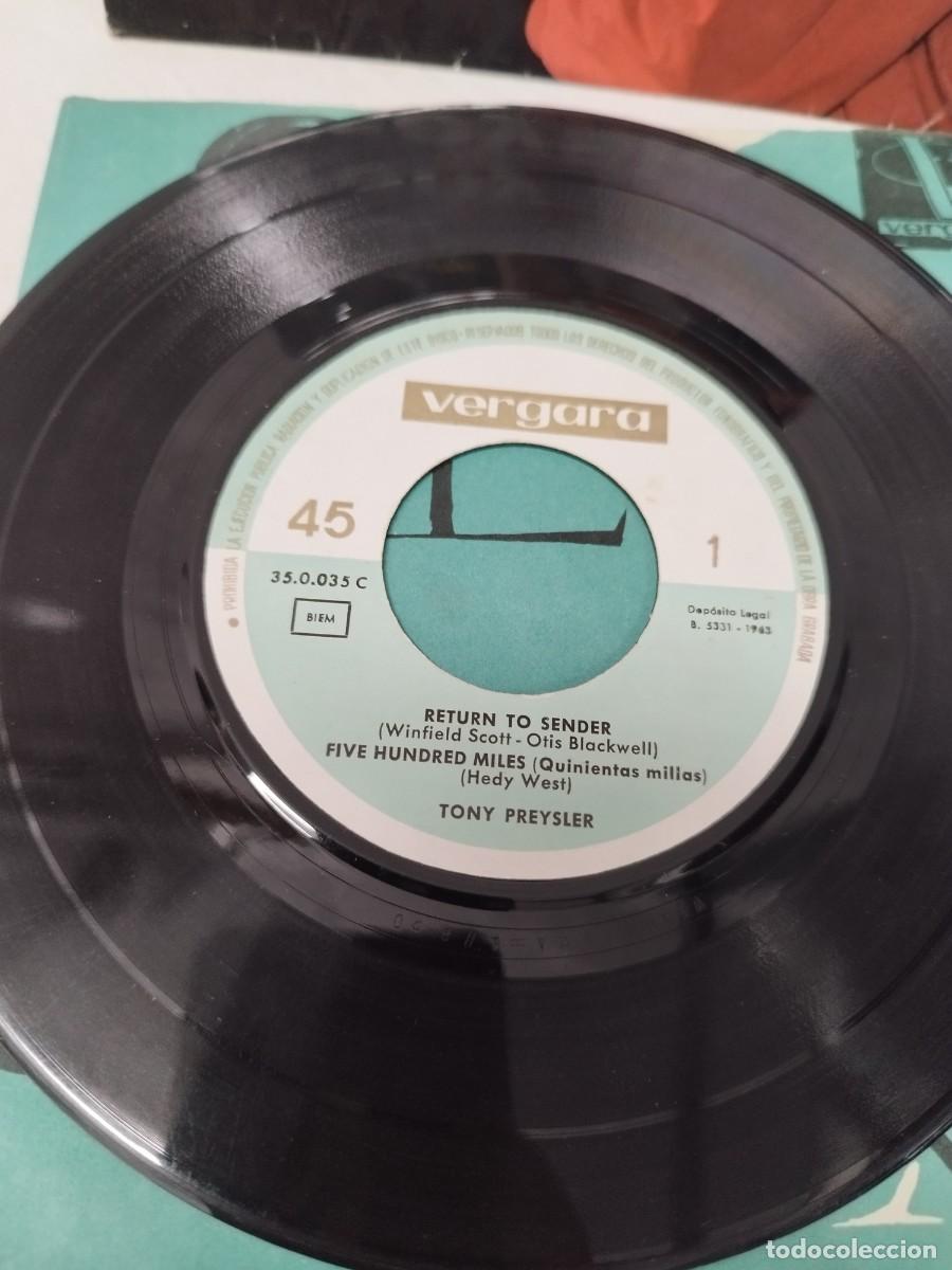 Discos de vinilo: Tony Preysler &ndash; Sheila. Vinilo single. - Foto 2