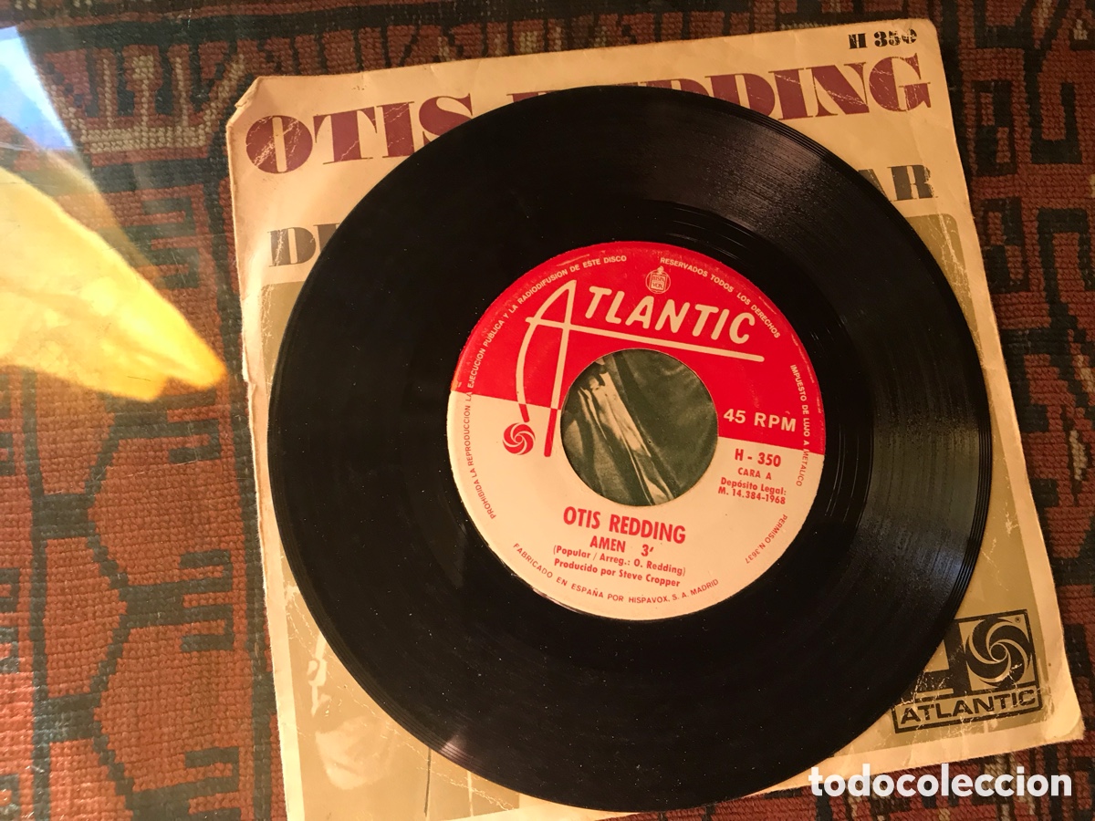 Discos de vinilo: Oria Redding. Am&eacute;n. Dif&iacute;cil de manejar. Atlantic - Foto 3