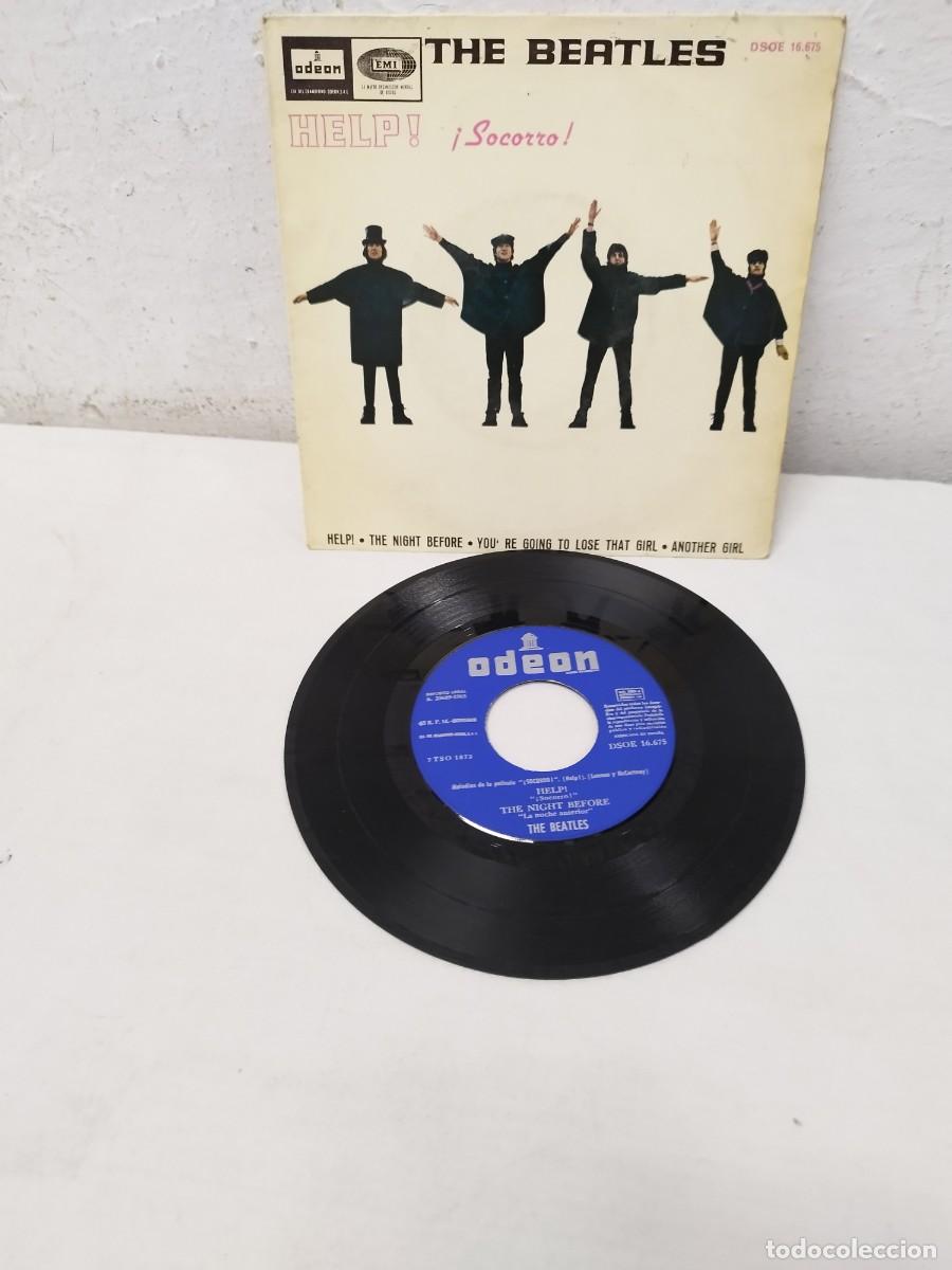 Discos de vinilo: The Beatles &ndash; Help! = &iexcl;Socorro!. Vinilo single. - Foto 1