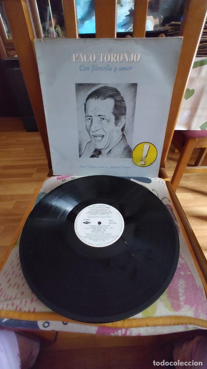 Discos de vinilo: PACO TORONJO-LP CON FILOSOFIA Y AMOR - Foto 1