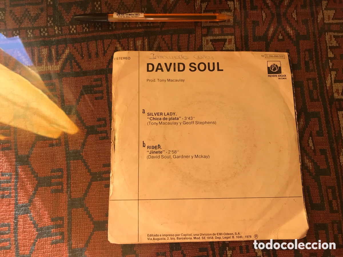 Discos de vinilo: David Soul. Silver Lady. Rider. - Foto 2