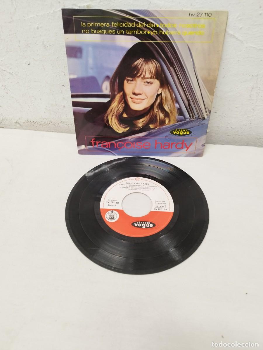 Discos de vinilo: Fran&ccedil;oise Hardy &ndash; La Primera Felicidad Del Dia. Vinilo single. - Foto 1