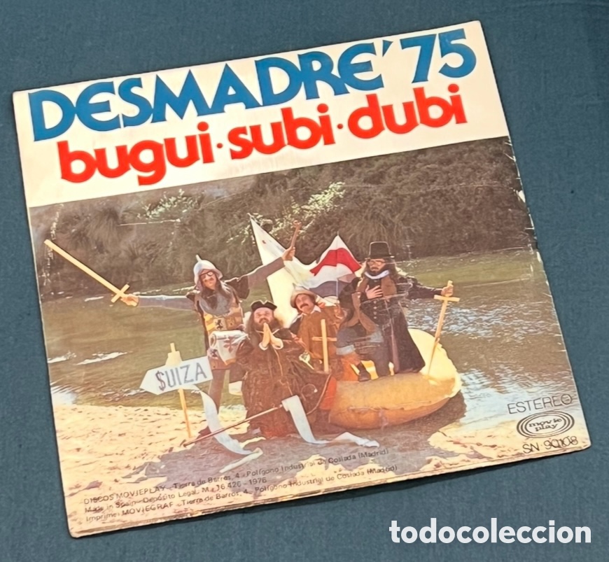 Discos de vinilo: Disco Vinilo Single. Desmadre&rsquo;75. &ldquo;Vamos de excursi&oacute;n&rdquo;. 1976. - Foto 2