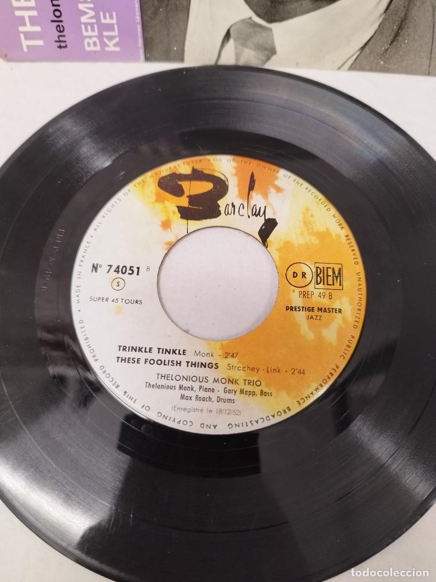 Discos de vinilo: Thelonious Monk Trio &ndash; Bemsha Swing. Vinilo EP. - Foto 2