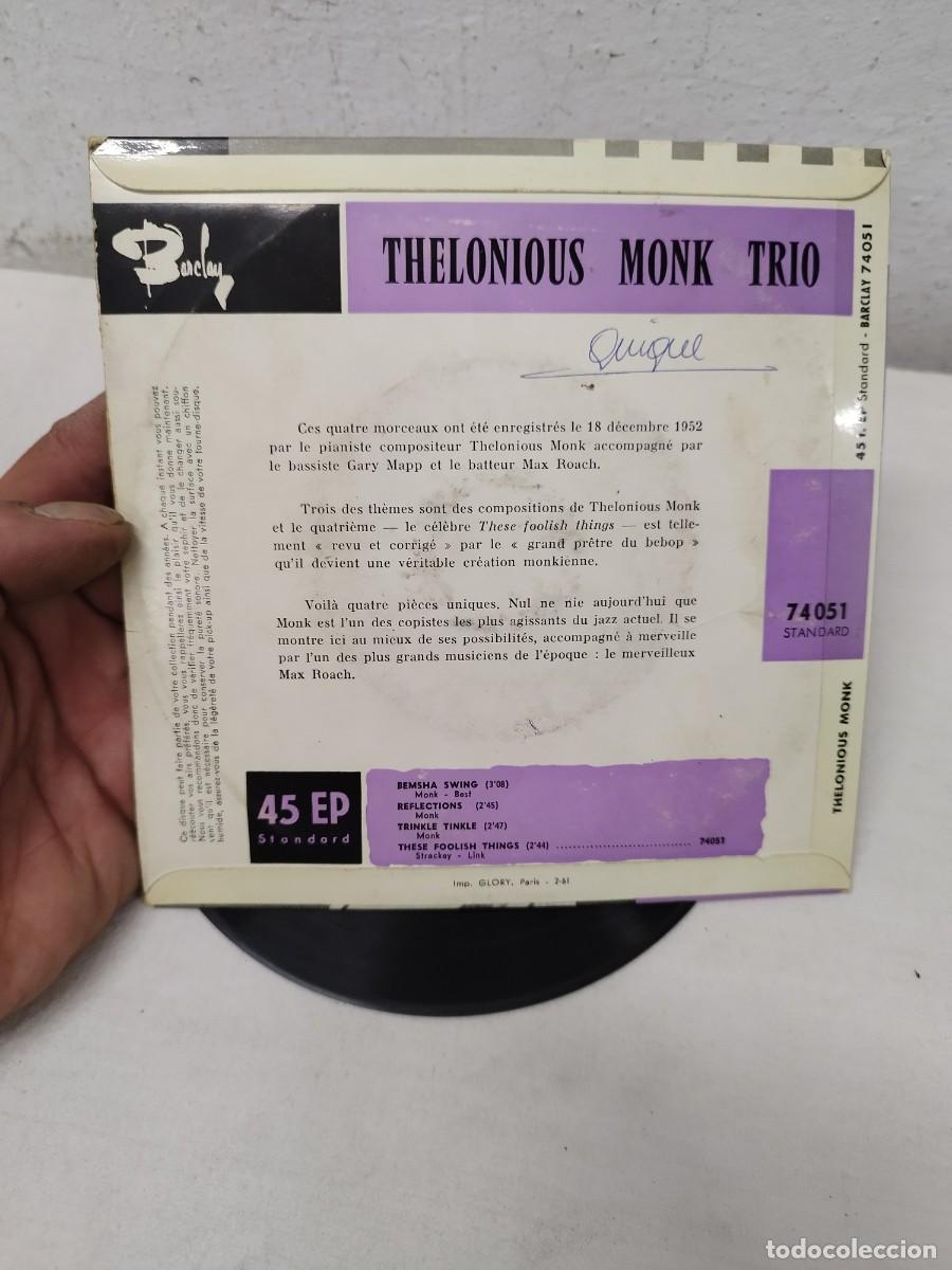 Discos de vinilo: Thelonious Monk Trio &ndash; Bemsha Swing. Vinilo EP. - Foto 3