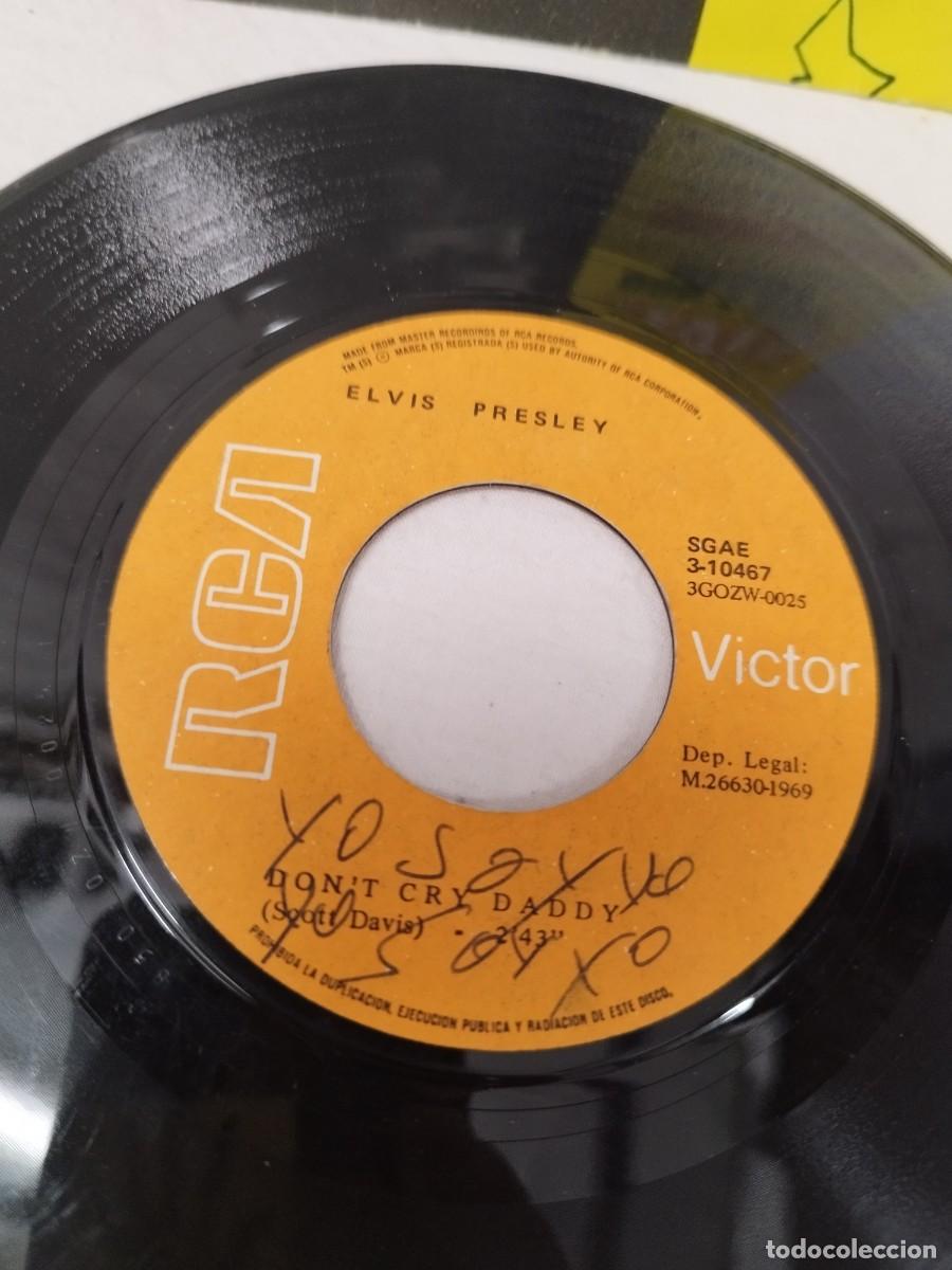 Discos de vinilo: Elvis Presley &ndash; Dont Cry Daddy / Rubberneckin. Vinilo single. - Foto 2