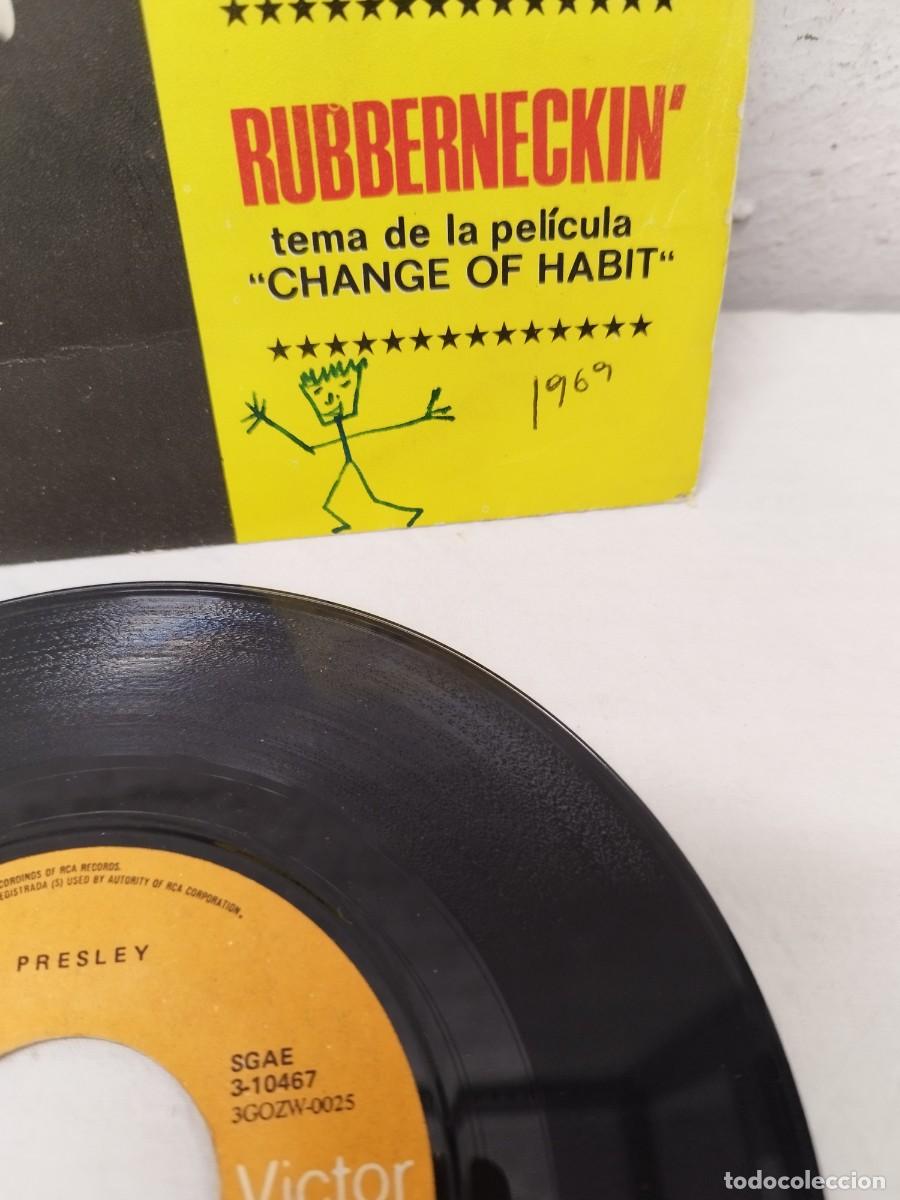 Discos de vinilo: Elvis Presley &ndash; Dont Cry Daddy / Rubberneckin. Vinilo single. - Foto 3