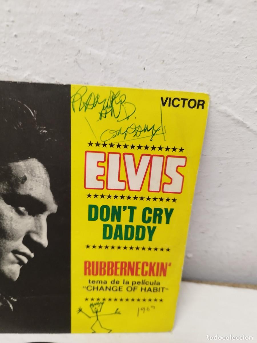 Discos de vinilo: Elvis Presley &ndash; Dont Cry Daddy / Rubberneckin. Vinilo single. - Foto 4