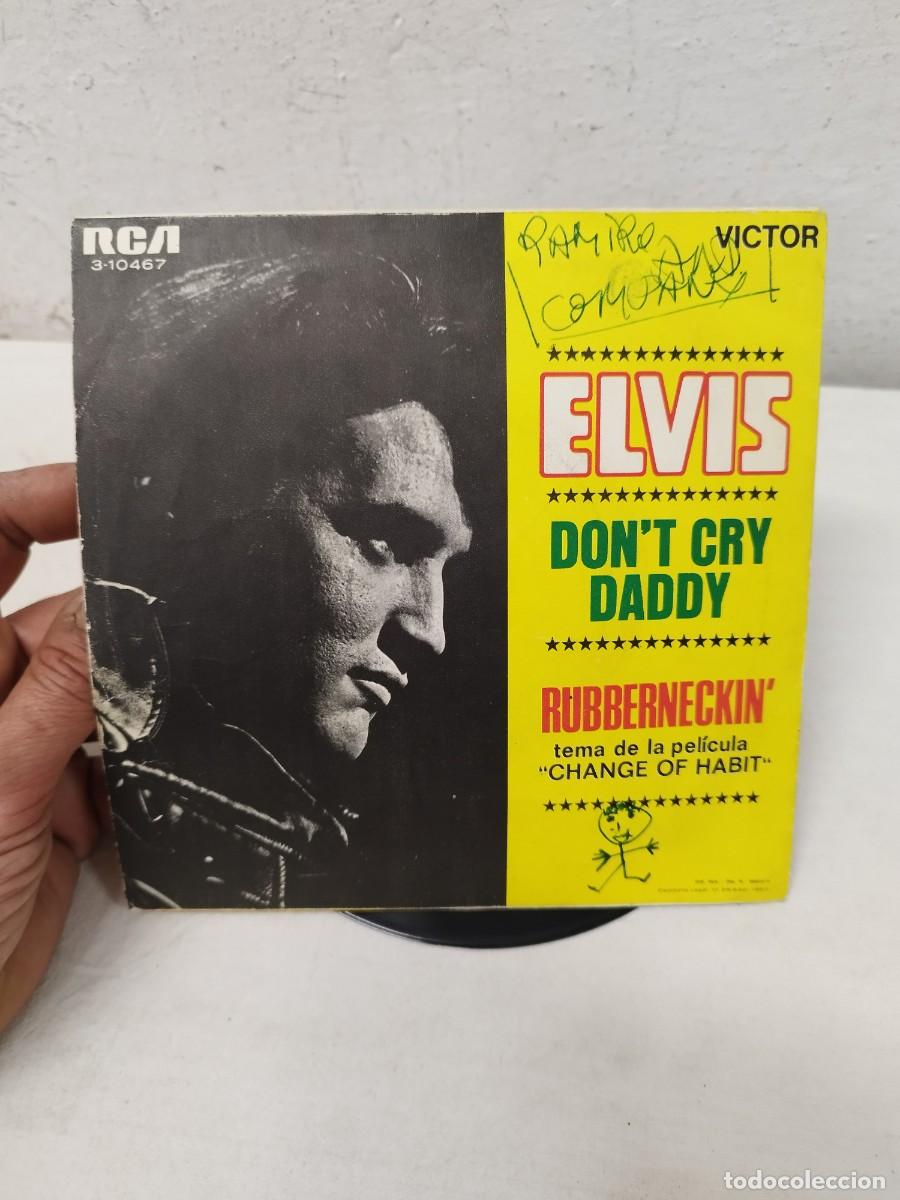 Discos de vinilo: Elvis Presley &ndash; Dont Cry Daddy / Rubberneckin. Vinilo single. - Foto 5