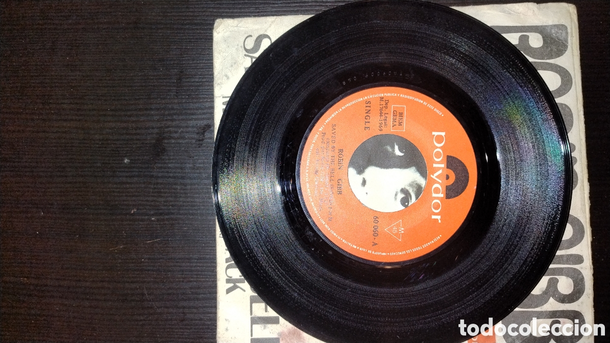 Discos de vinilo: Robin gibb disco cuarenta y cinco rpm - Foto 3