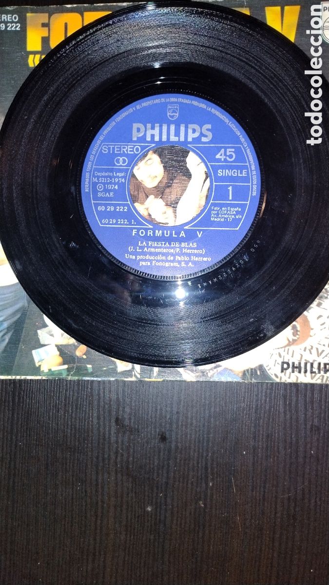 Discos de vinilo: F&oacute;rmula V disco 45 rpm - Foto 3