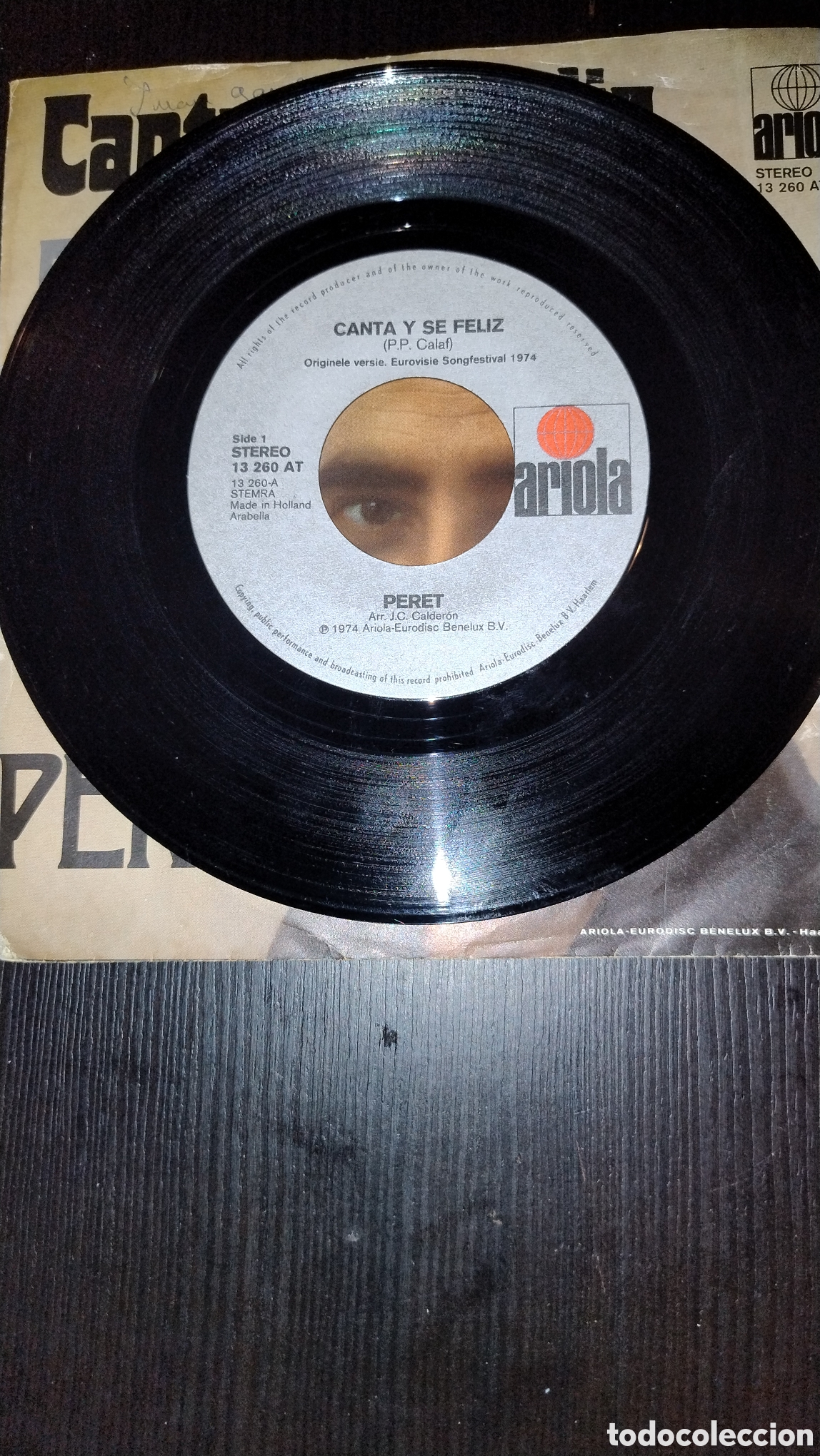 Discos de vinilo: Peret disco cuarenta y cinco rpm - Foto 3