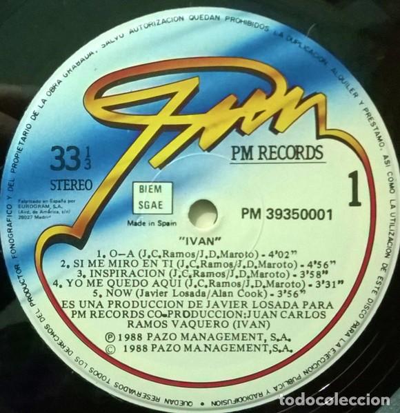 Discos de vinilo: IVAN &rdquo;M&aacute;s dif&iacute;cil&rdquo; (PM records) - Foto 3