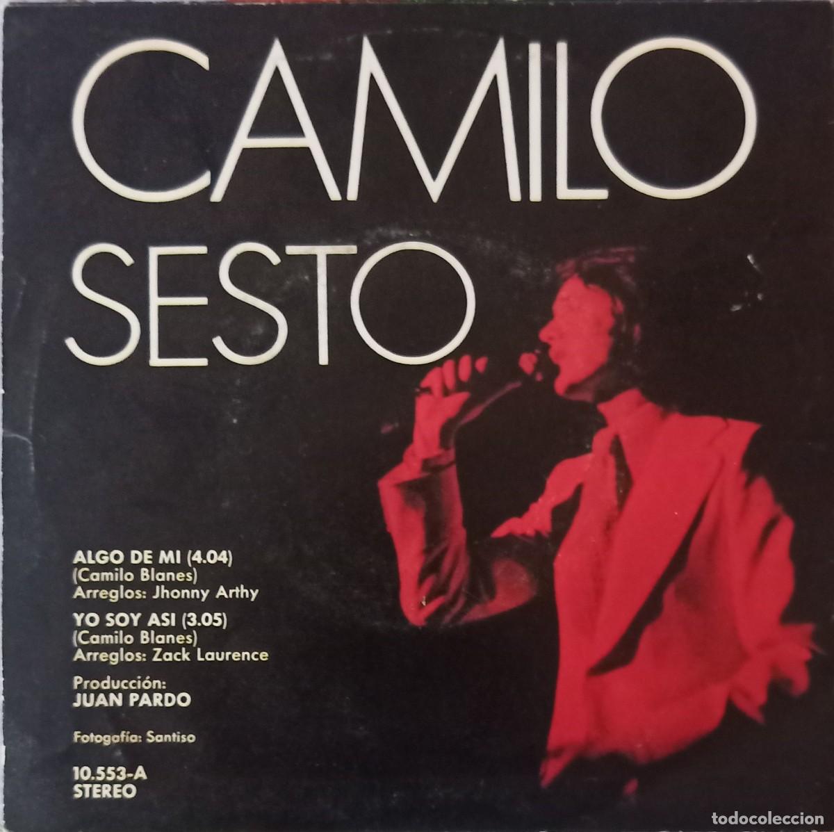 Discos de vinilo: Camilo Sesto. Algo de mi. Vinilo single. - Foto 2