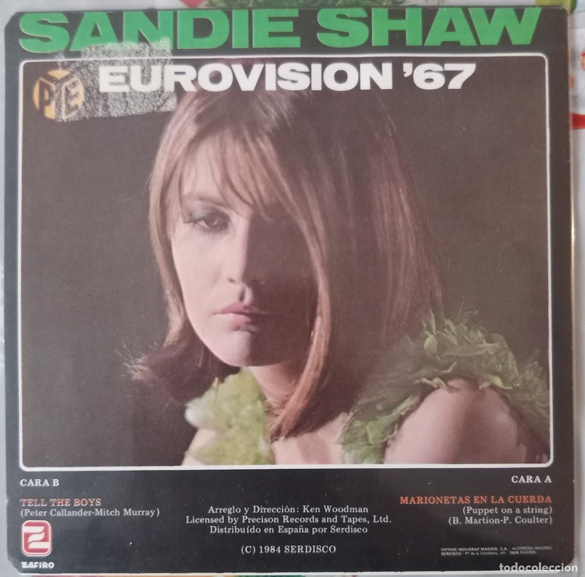 Discos de vinilo: Sandie Shaw. Marionetas en la cuerda. Vinilo single. - Foto 2