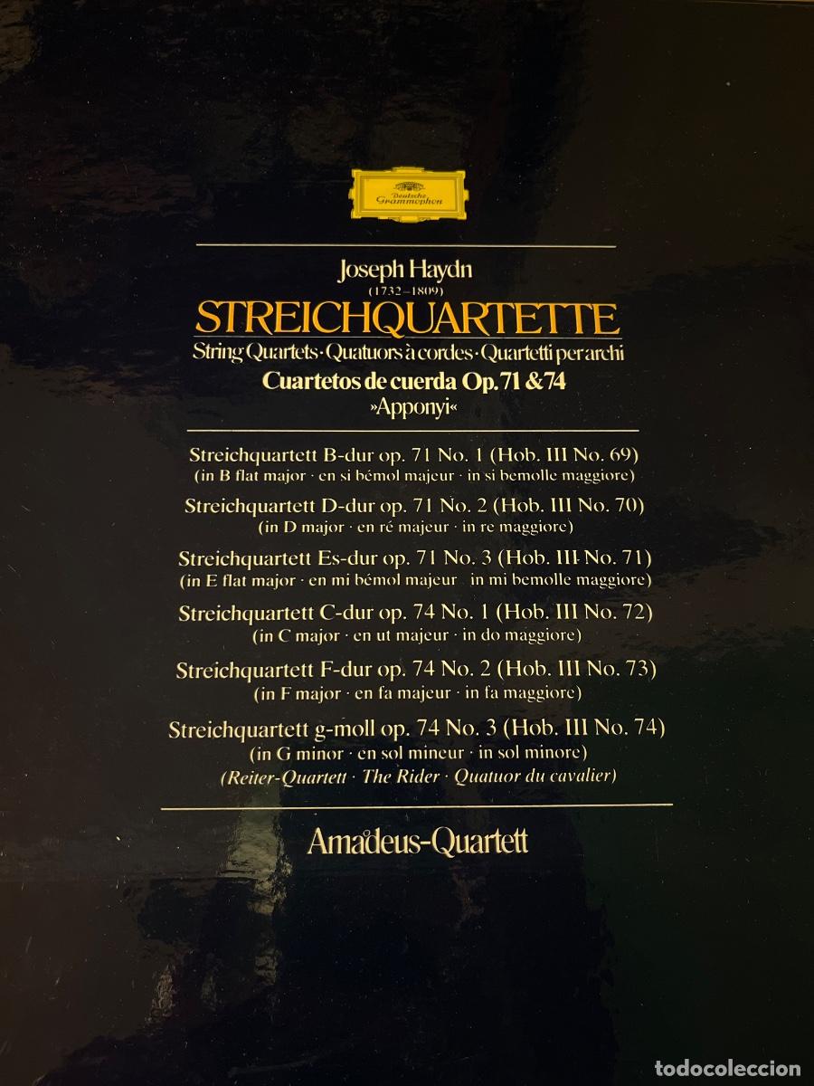 Discos de vinilo: Haydn: Streichquartette, Amadeus-Quartett (Op.71 & 74) - Foto 2
