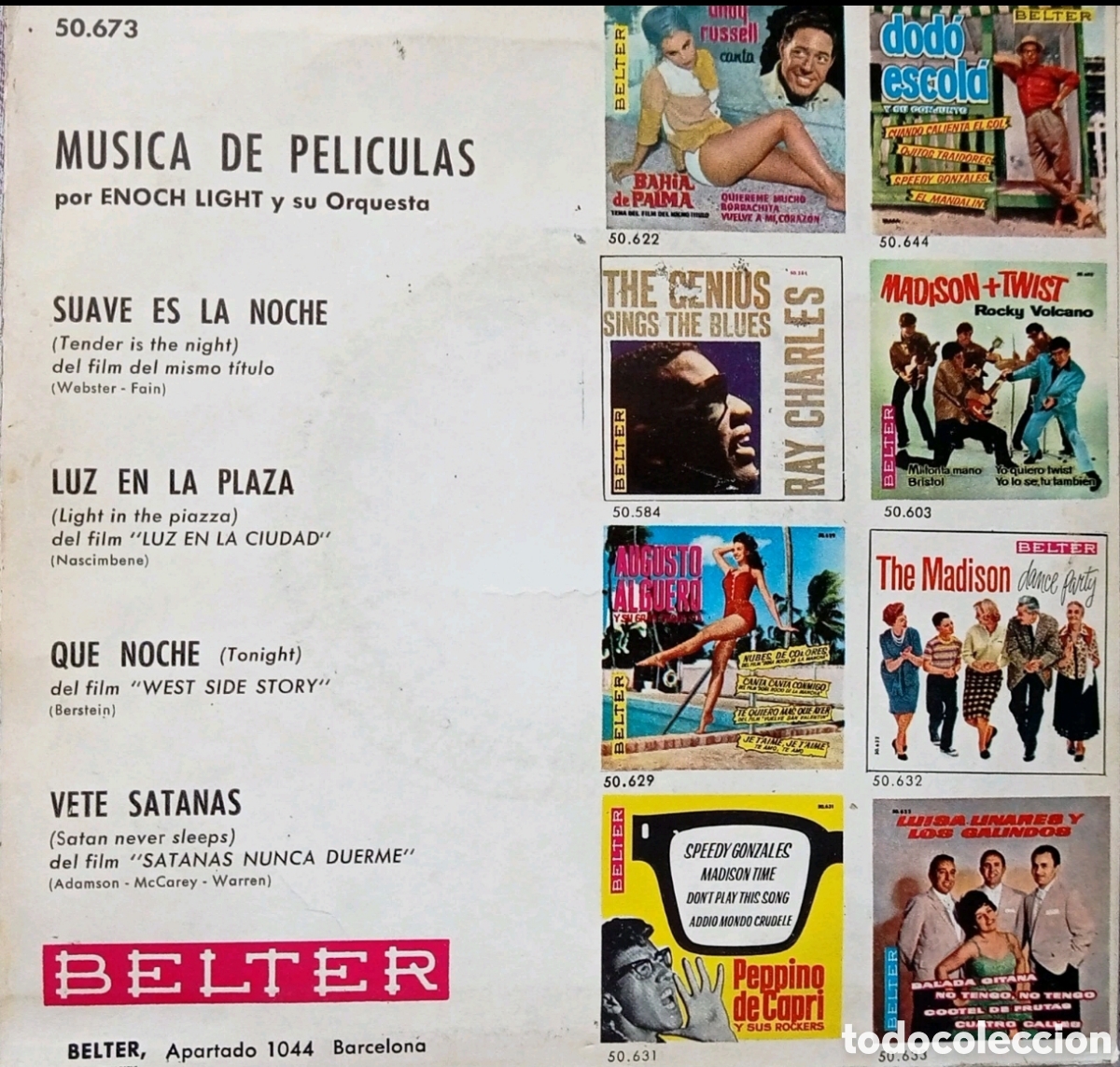Discos de vinilo: M&uacute;sica de Pel&iacute;culas: Enoch light - Foto 2
