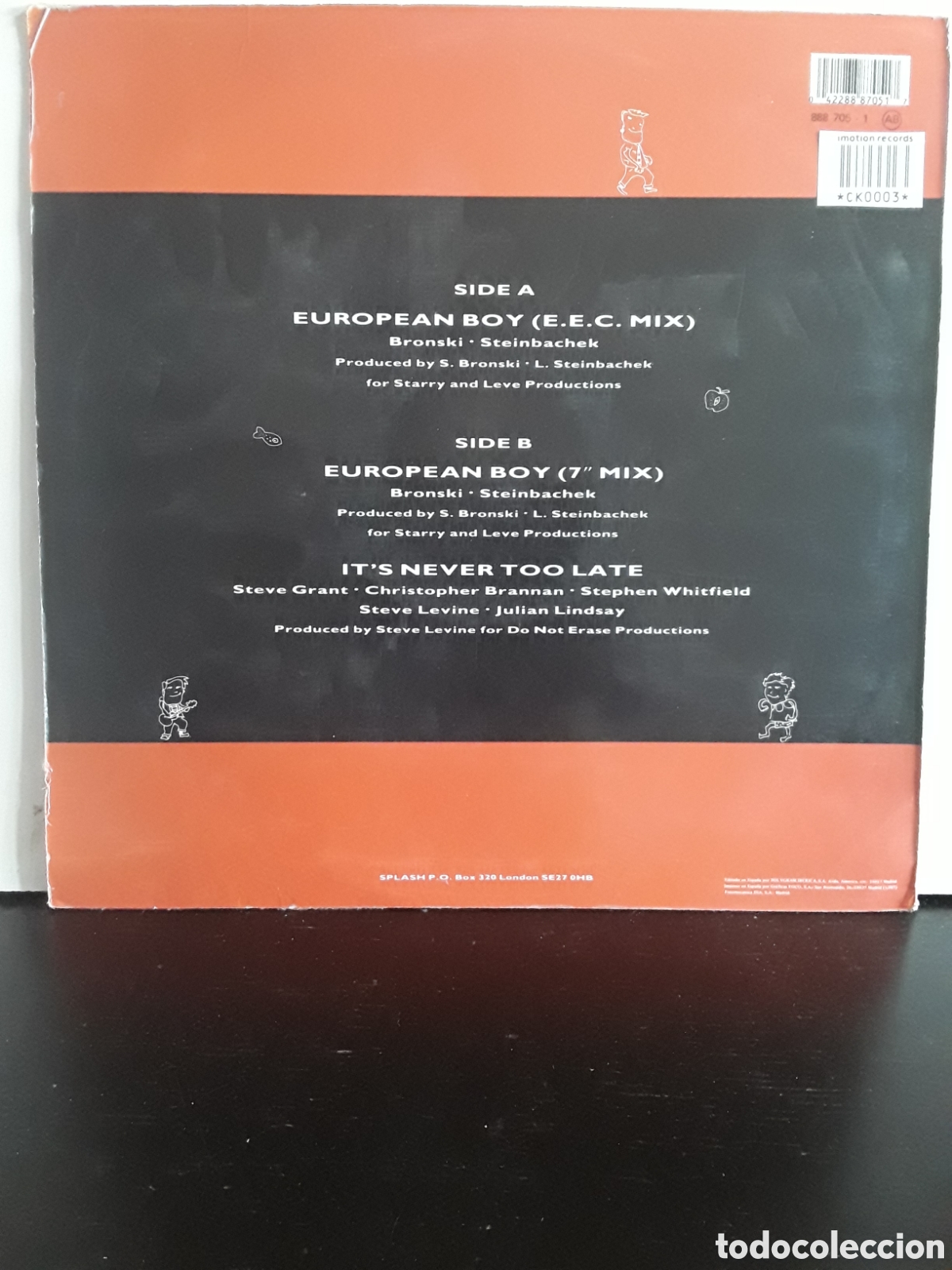 Discos de vinilo: Splash &lrm;&ndash; European Boy - Foto 2