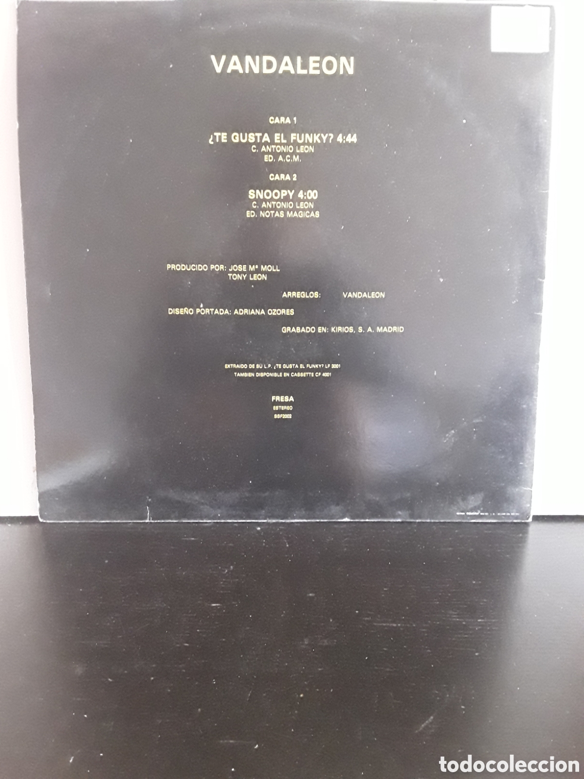Discos de vinilo: Vandaleon &lrm;&ndash; Te Gusta El Funky / Snoopy - Foto 2