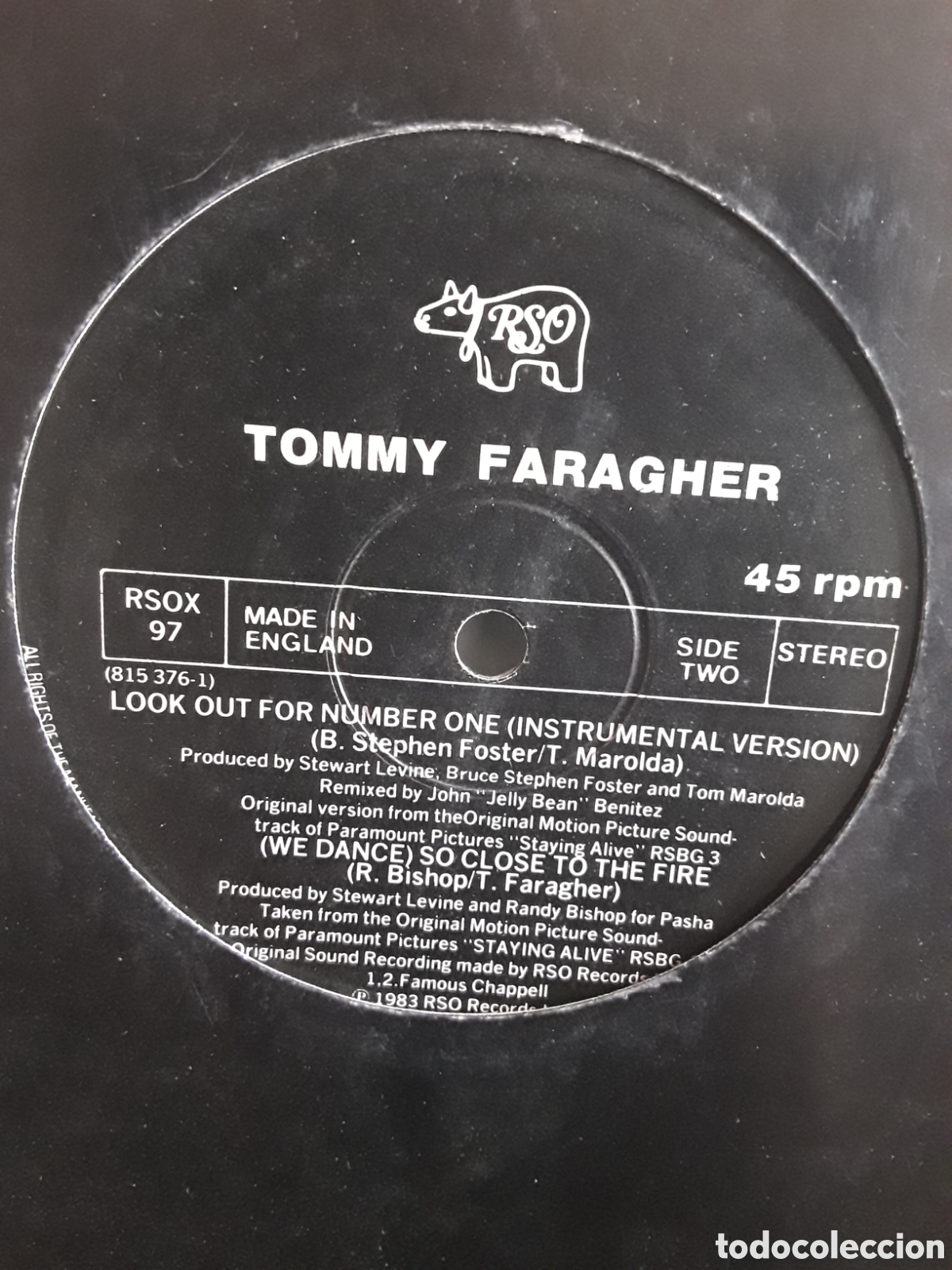 Discos de vinilo: Tommy Faragher - Look Out For Number One - Foto 4