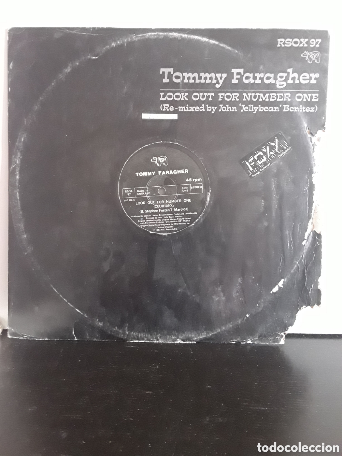 Discos de vinilo: Tommy Faragher - Look Out For Number One - Foto 1