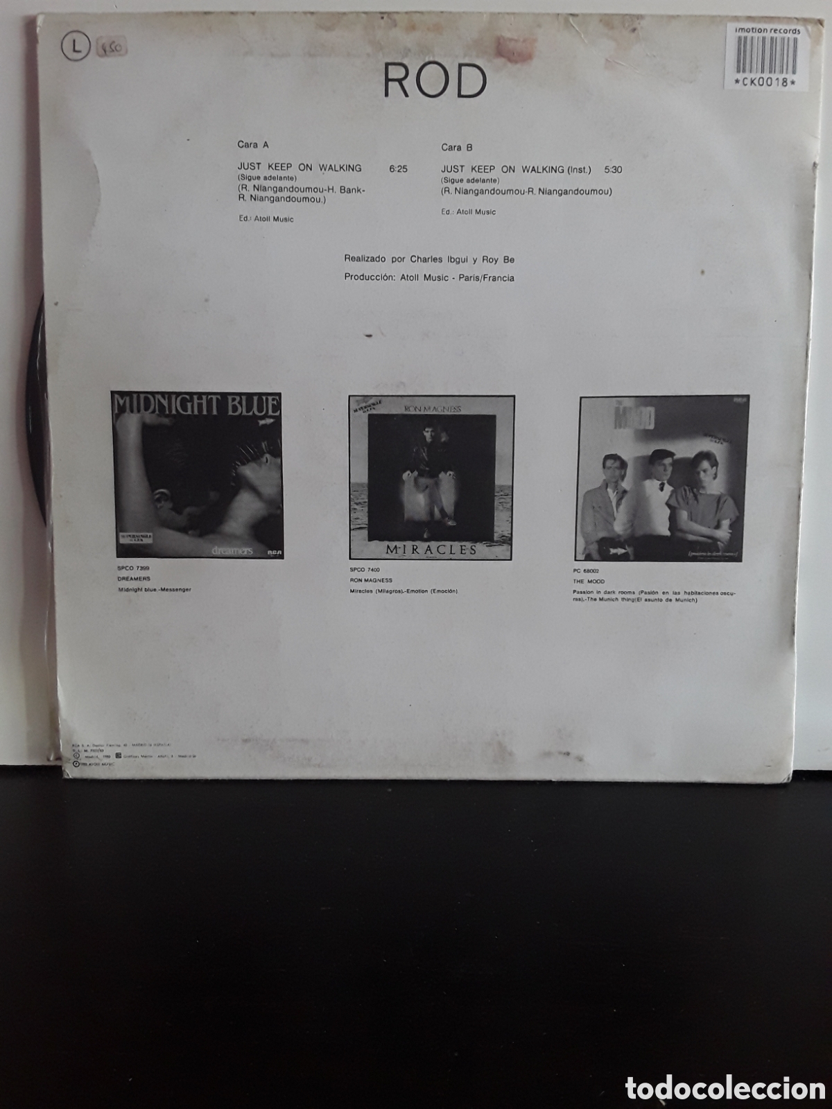 Discos de vinilo: Rod &lrm;&ndash; Just Keep On Walking = Sigue Adelante - Foto 2