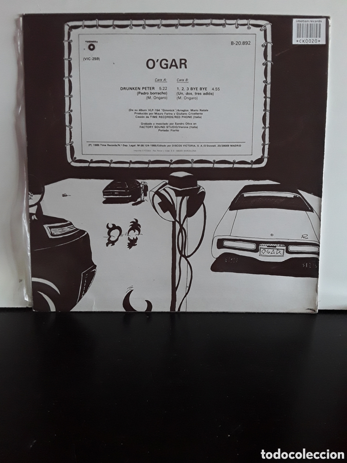 Discos de vinilo: OGar &lrm;&ndash; Drunken Peter / 1,2,3, Bye Bye - Foto 2