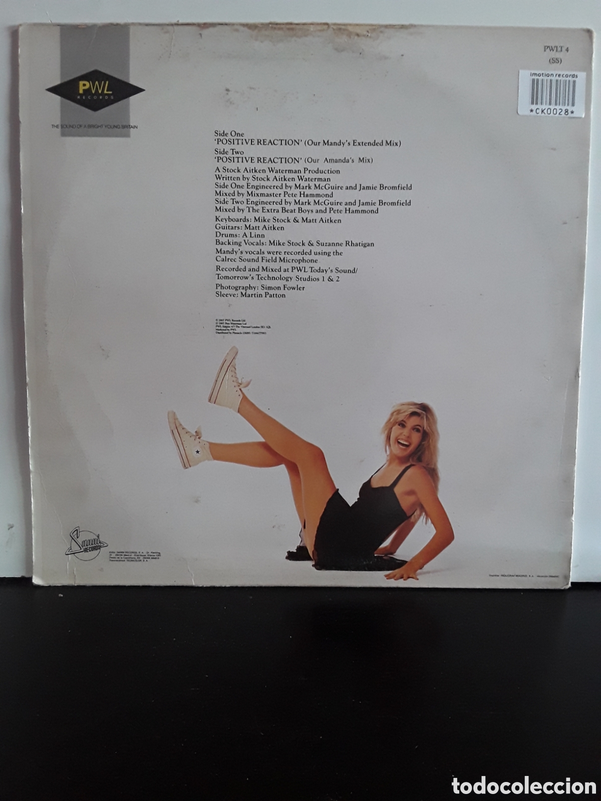 Discos de vinilo: Mandy &lrm;&ndash; Positive Reaction - Foto 2