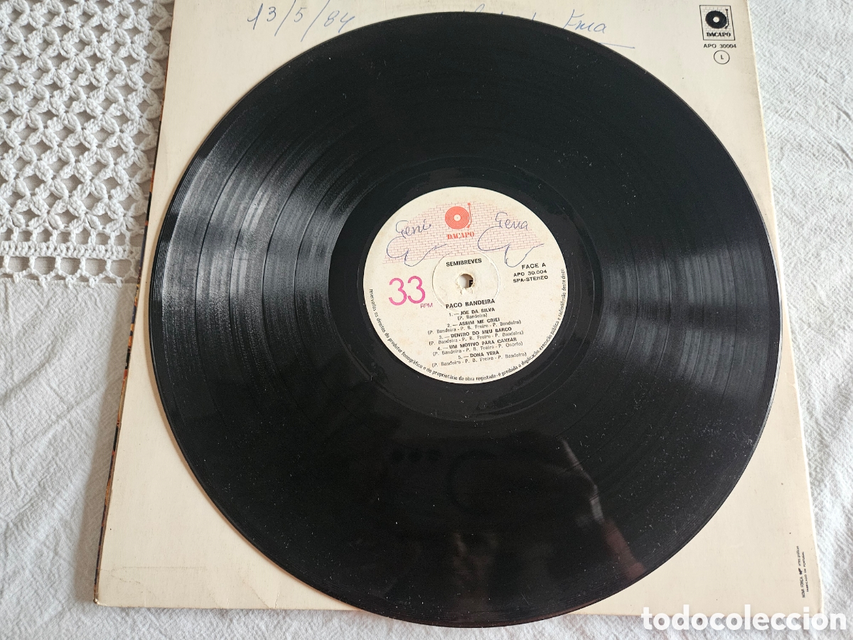 Discos de vinilo: PACO BANDEIRA - SEMIBREVES - Foto 4