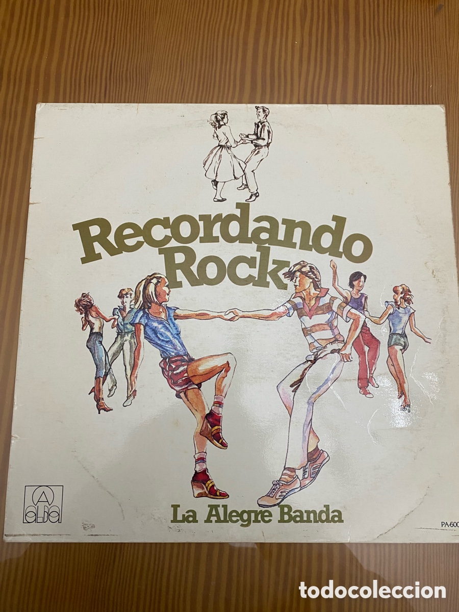 Discos de vinilo: Disco de Vinilo (LP) Recordando Rock &ldquo;La Alegre Banda&rdquo; - Foto 1