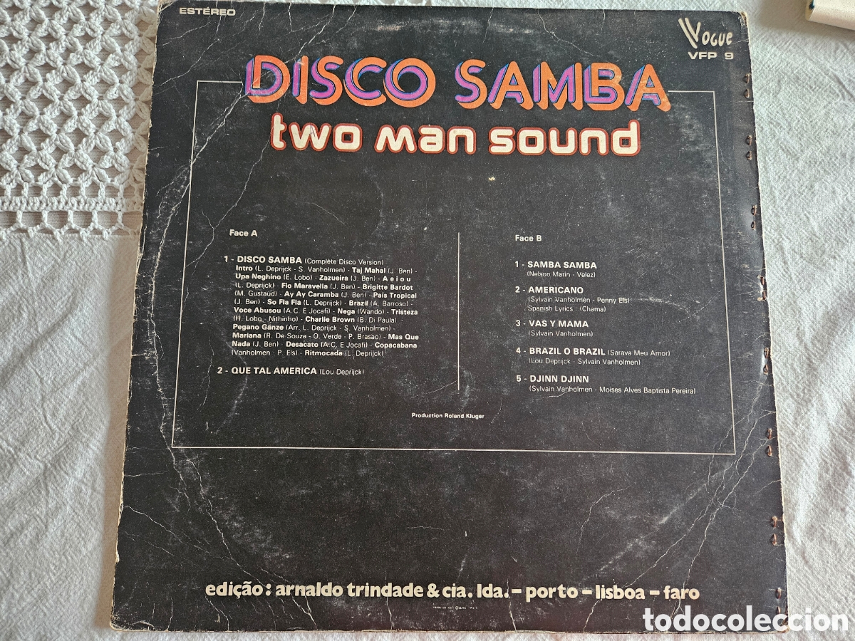 Discos de vinilo: LP Disco Samba Two Man Sound - Foto 3