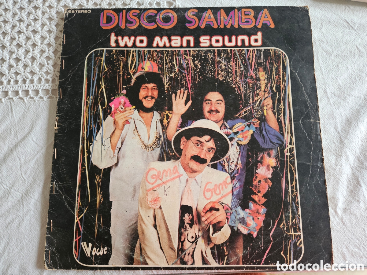 Discos de vinilo: LP Disco Samba Two Man Sound - Foto 1