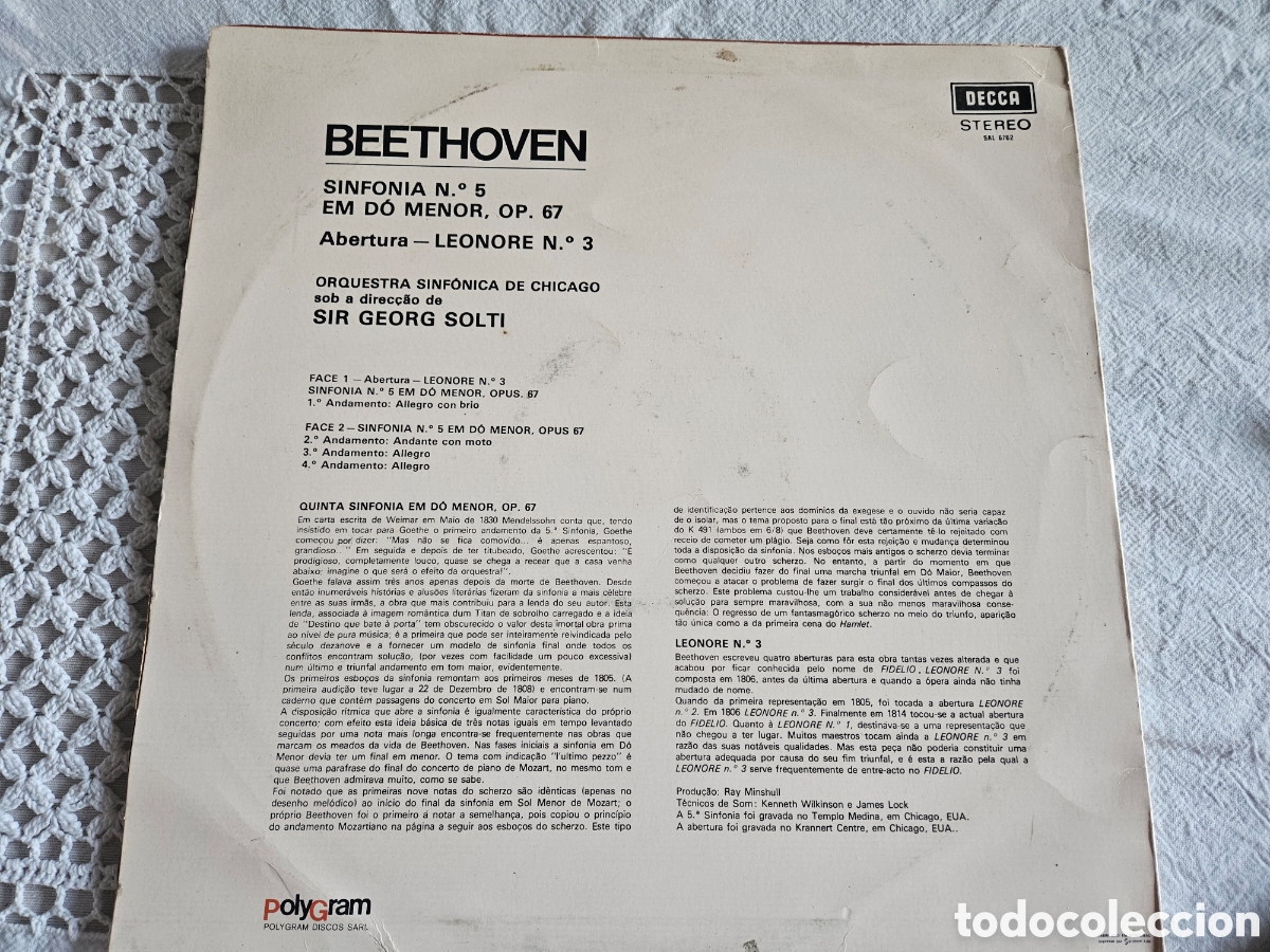 Discos de vinilo: BEETHOVEN SYMPHONY N5 POLYGRAM - Foto 3