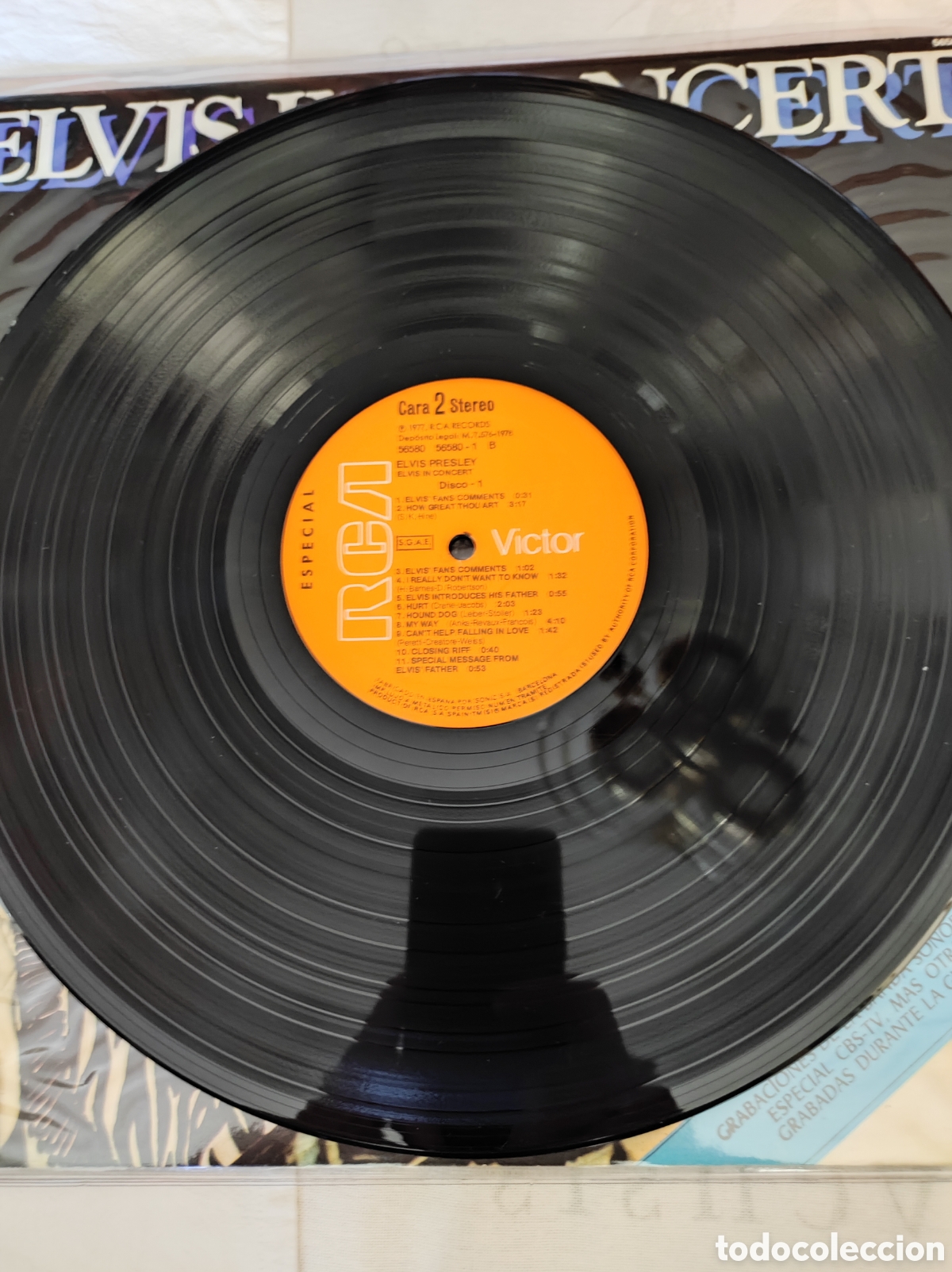 Discos de vinilo: ELVIS PRESLEY - IN CONCERT - Foto 5