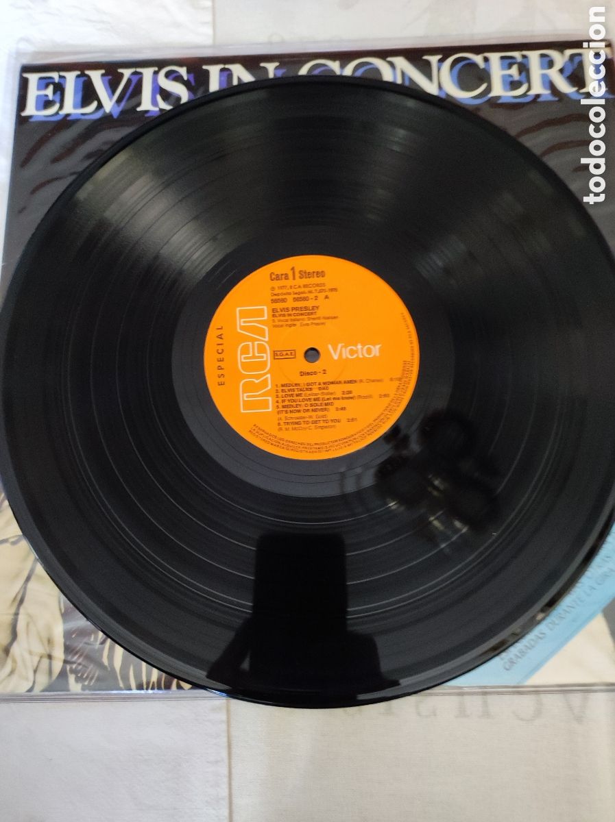 Discos de vinilo: ELVIS PRESLEY - IN CONCERT - Foto 6