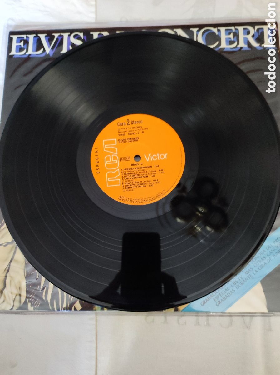 Discos de vinilo: ELVIS PRESLEY - IN CONCERT - Foto 7