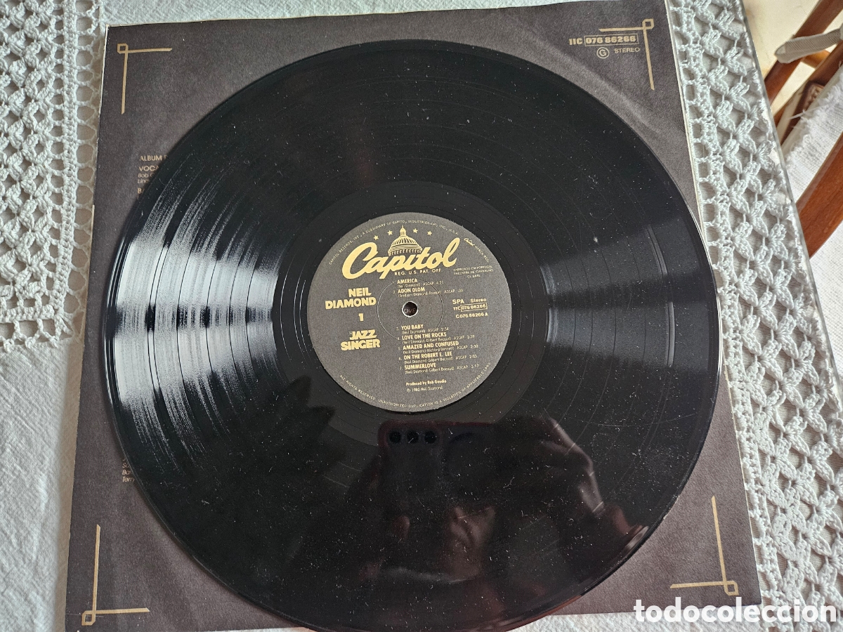 Discos de vinilo: LP Neil Diamond the Jazz Singer - Foto 3