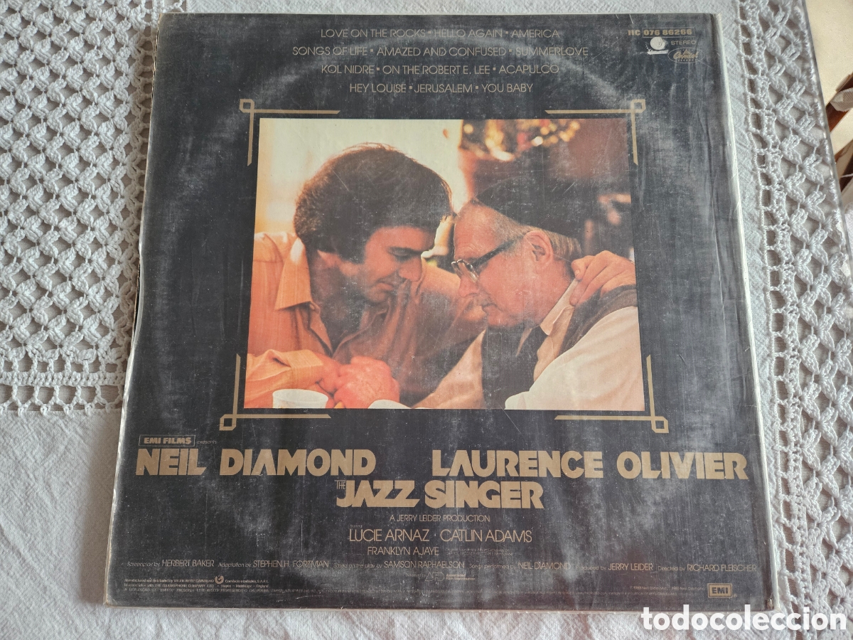 Discos de vinilo: LP Neil Diamond the Jazz Singer - Foto 4