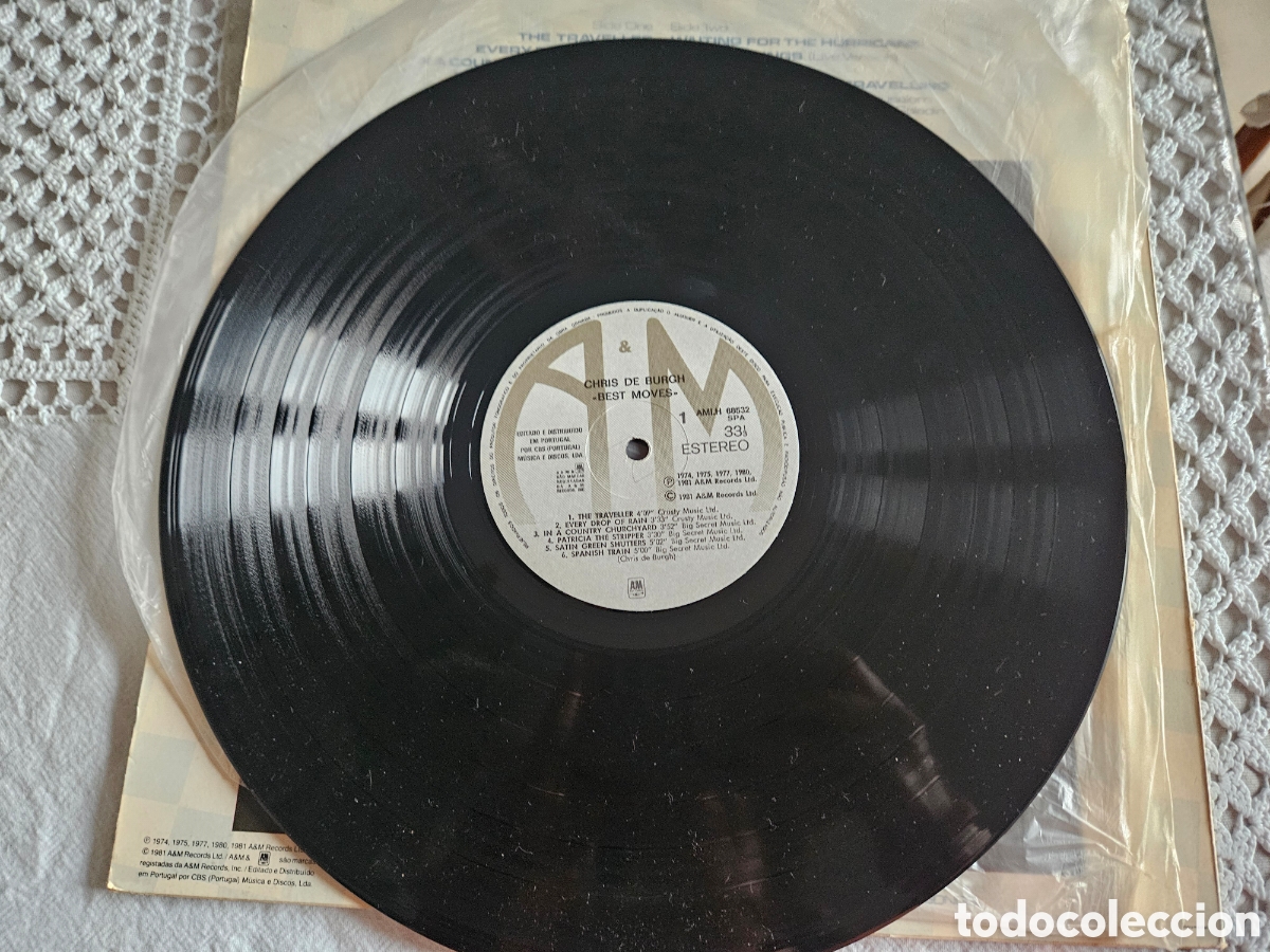 Discos de vinilo: CHRIS DE BURGH BEST MOVES LP 1981 - Foto 2