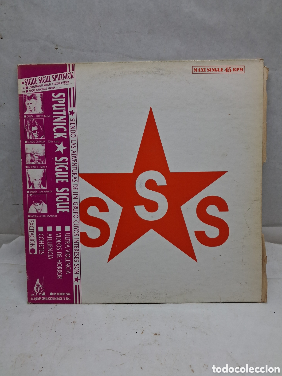 Discos de vinilo: Sigue Sigue Sputnik maxi single - Foto 1