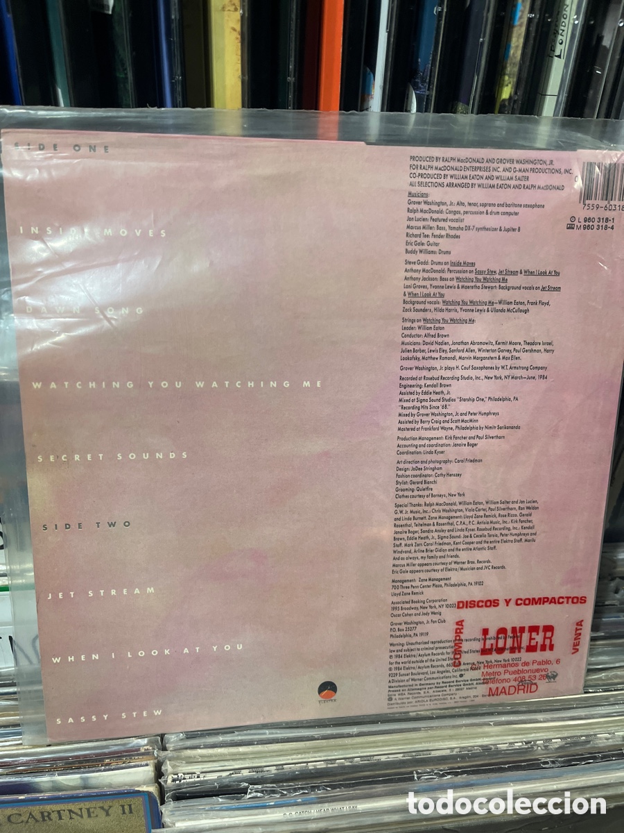 Discos de vinilo: grover washington jr &iacute;nside moves - Foto 2