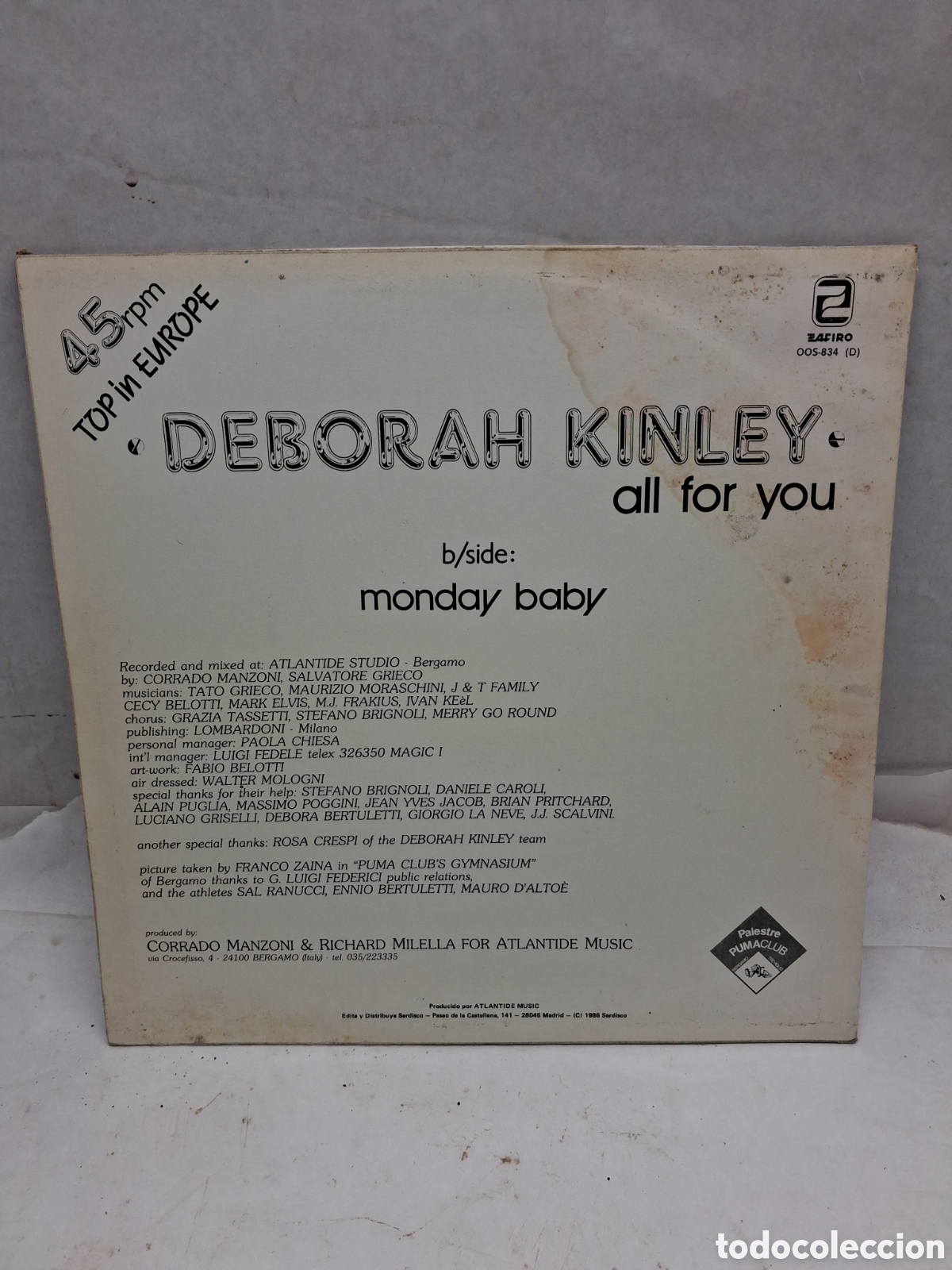 Discos de vinilo: Deborah Kinley All for you - Foto 2