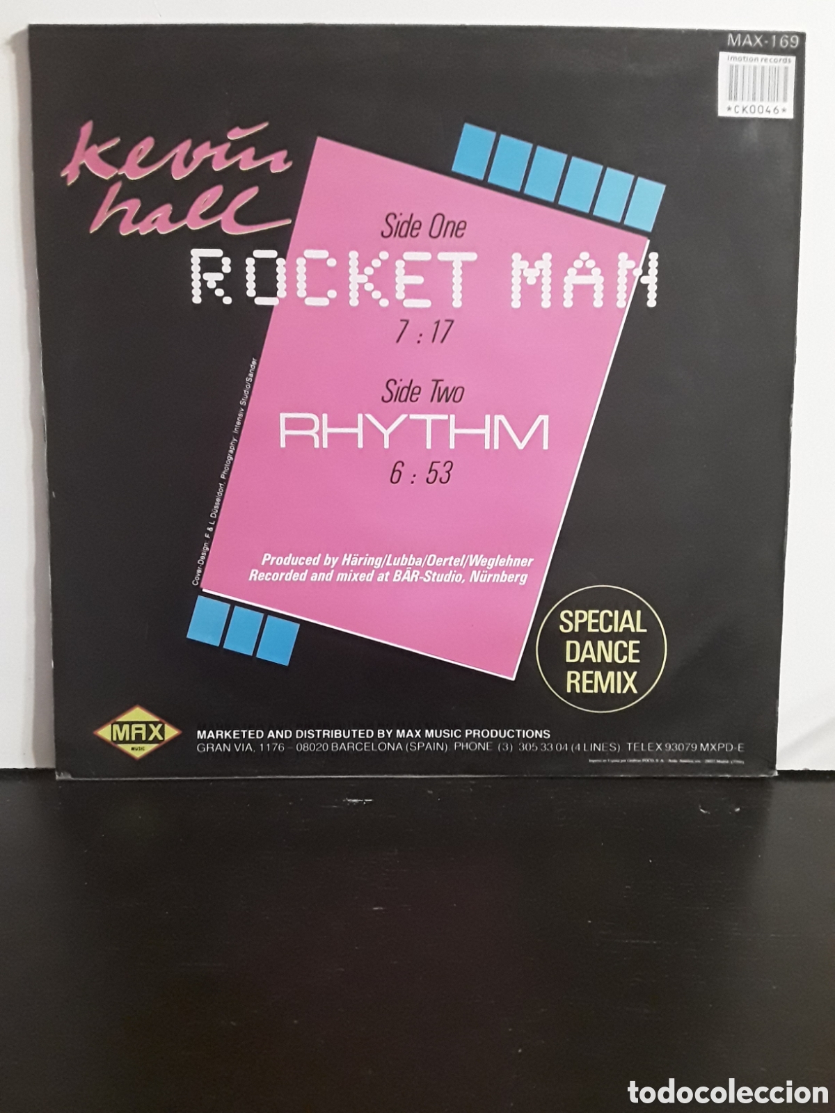 Discos de vinilo: Kevin Hall &lrm;&ndash; Rocket Man / Rhythm - Foto 2