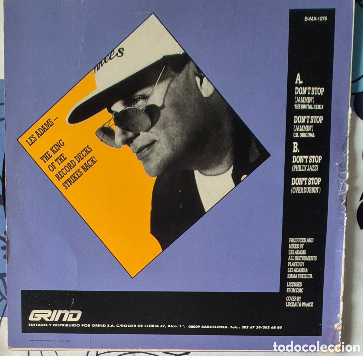 Discos de vinilo: MAXI - L.A. MIX - DONT STOP (JAMMIN) 1988 ESPA&Ntilde;A - Foto 2