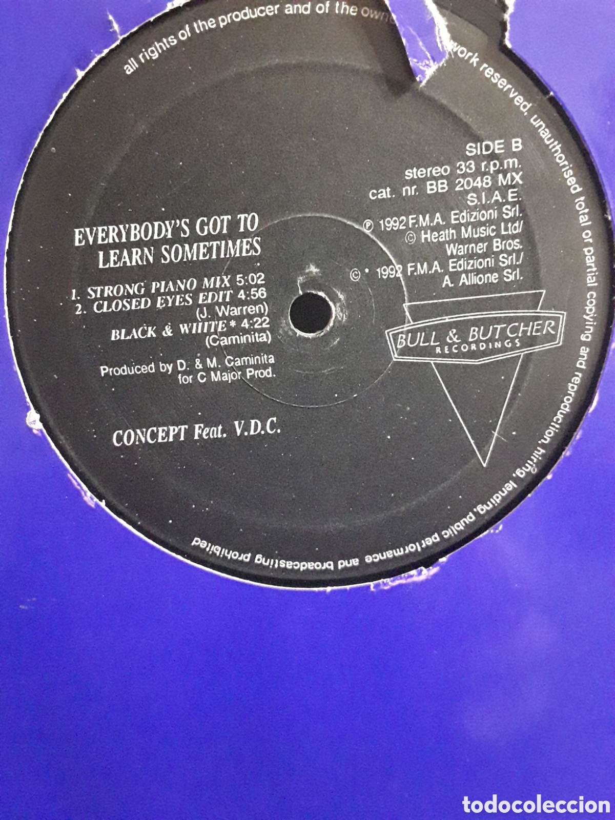 Discos de vinilo: Concept featuring V.D.C. &lrm;&ndash; Everybodys Got To Learn Sometimes - Foto 2