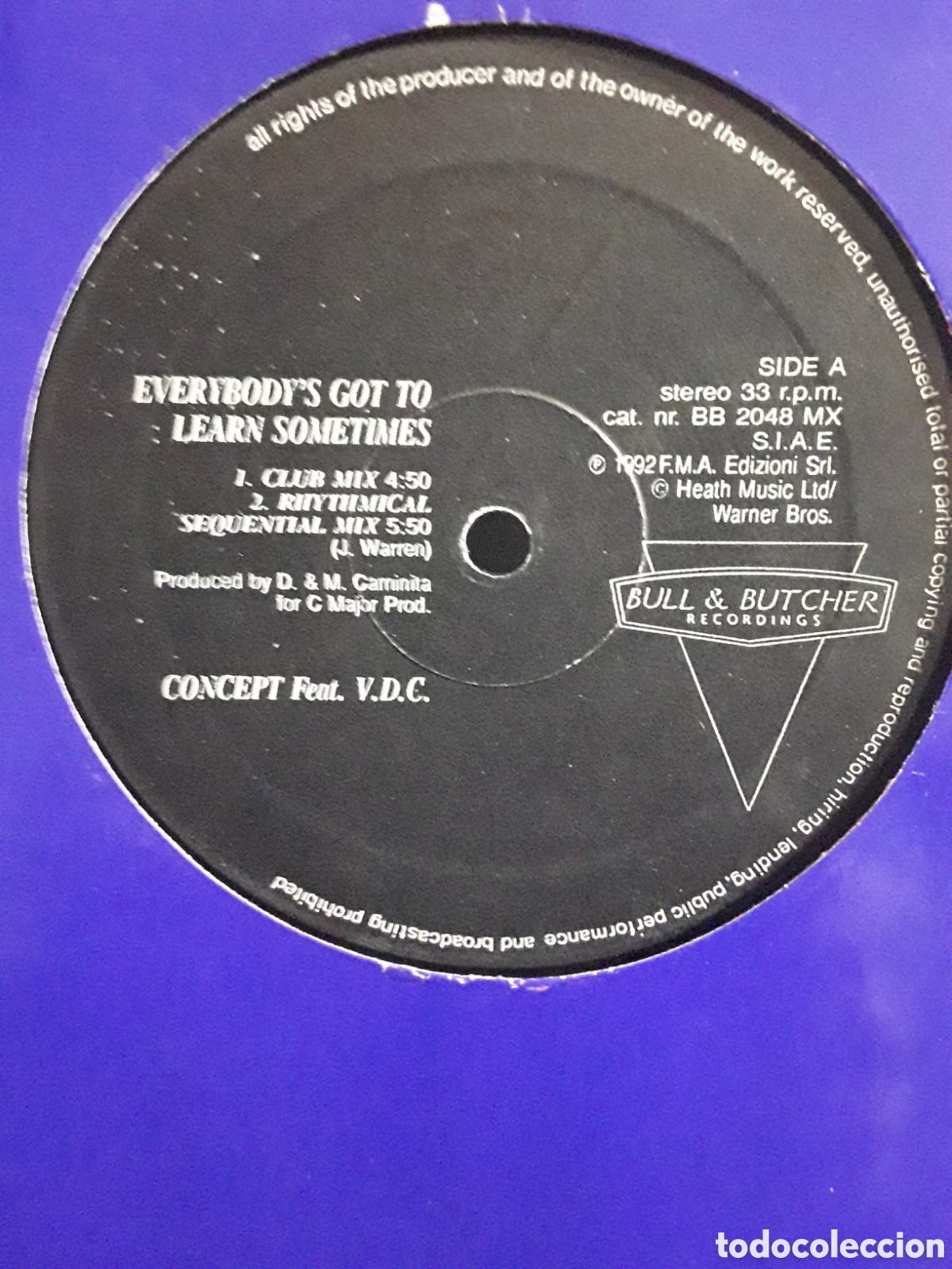 Discos de vinilo: Concept featuring V.D.C. &lrm;&ndash; Everybodys Got To Learn Sometimes - Foto 1