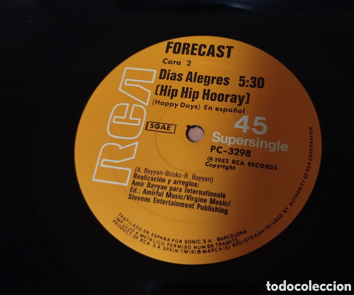 Discos de vinilo: Forecast &lrm;&ndash; Happy Days (Hip Hip Hooray) - Foto 3