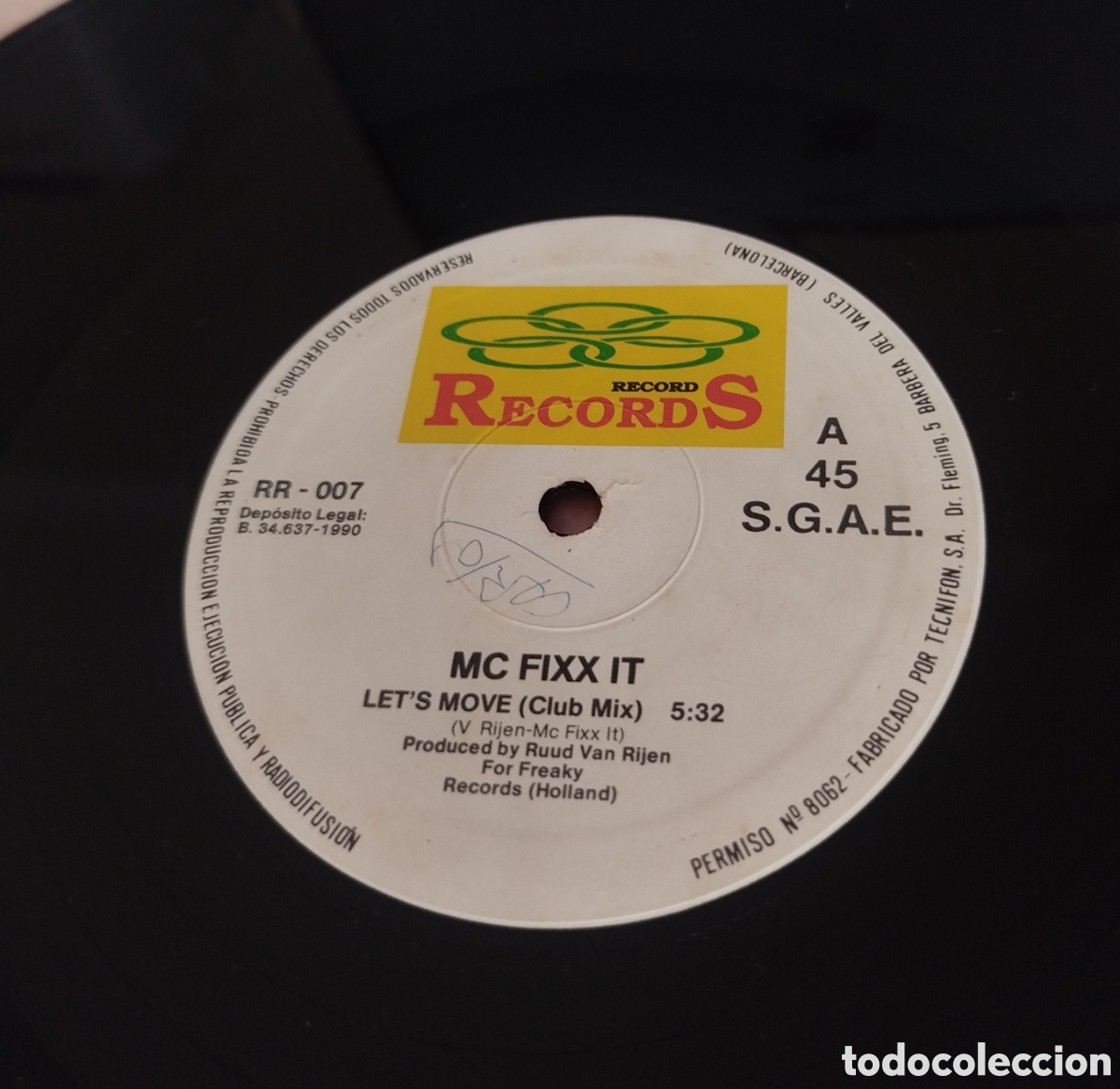 Discos de vinilo: MC Fixx It - Let&acute;s move - Foto 3